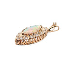 Vintage Opal and Diamond Pendant