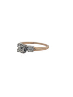 Vintage Two Tone Diamond Ring