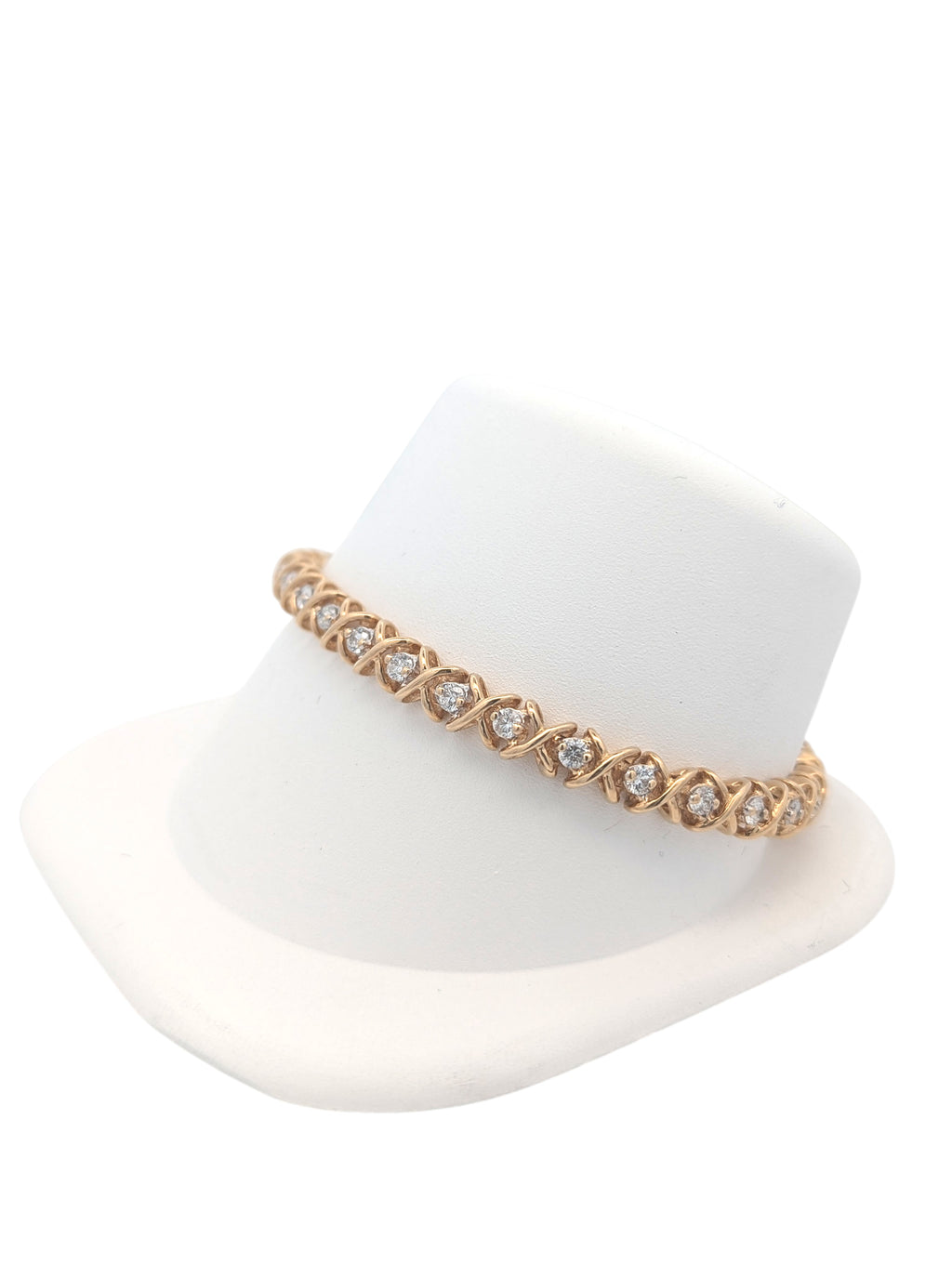 Vintage X-Link Tennis Bracelet