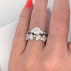 Oval and Round Lab Diamond Band