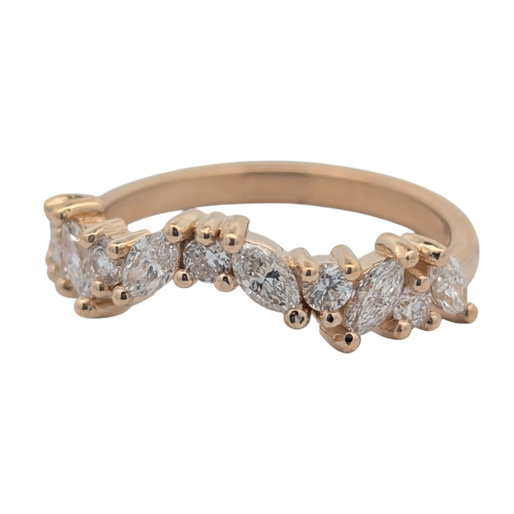 Contour Marquise and Round Diamond Band [Made to Order]