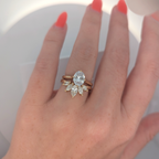 14K Yellow Gold Crown Contour Ring
