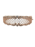 Vintage 14K Yellow Gold Mesh Bangle Bracelet