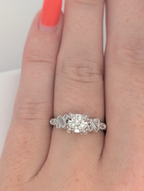 Vintage Platinum Engagement Ring