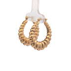 Vintage "Shrimp" Hoop Earrings