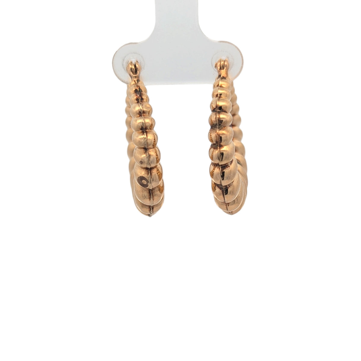 Vintage "Shrimp" Hoop Earrings