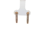 Vintage Gold and Diamond J Hoop