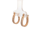 Vintage Diamond Huggie Hoop Earrings