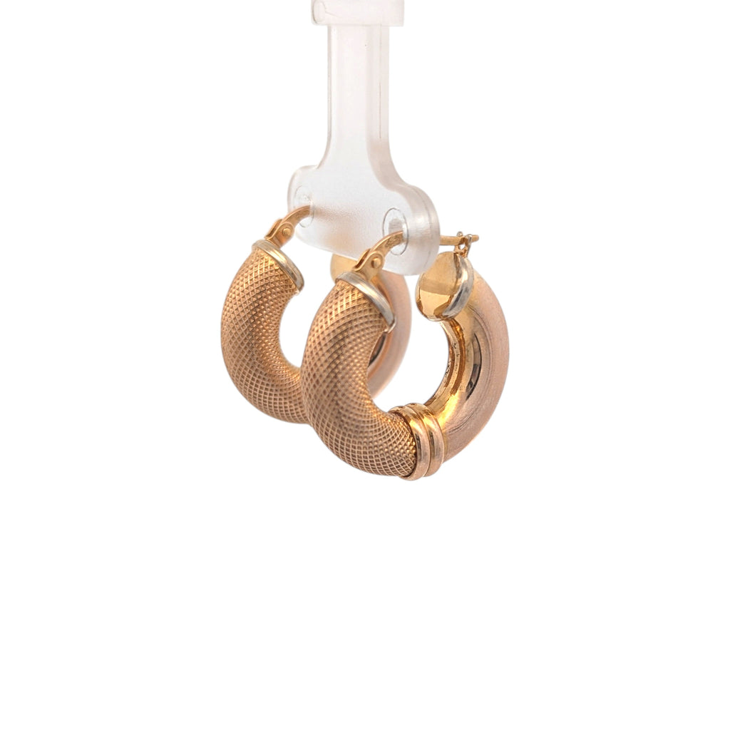 Vintage Gold Reversible Hoops