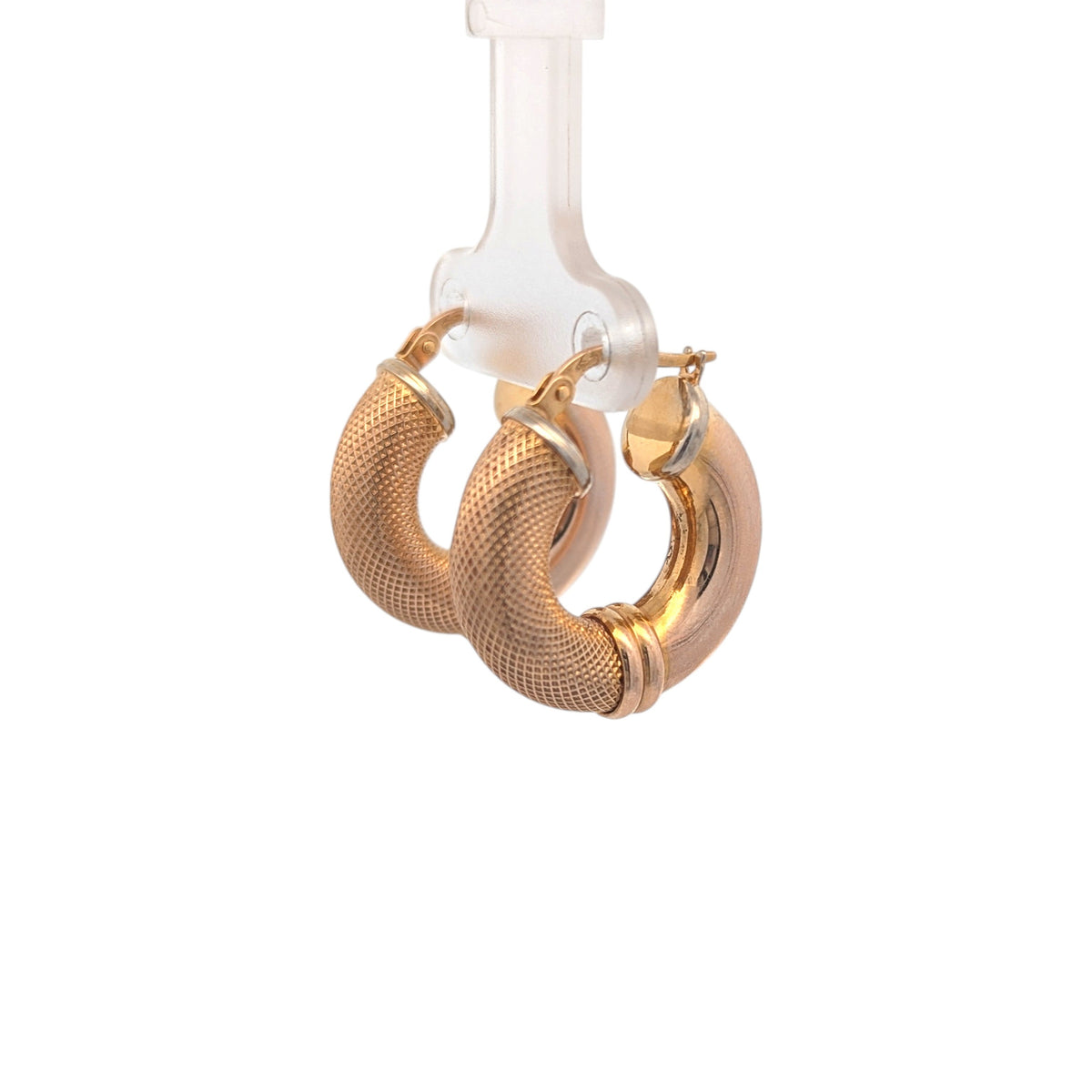 Vintage Gold Reversible Hoops