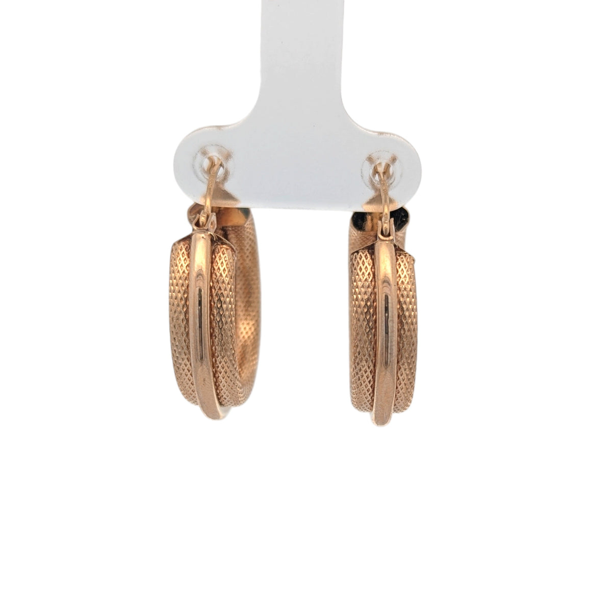 Vintage Textured Gold Hoops