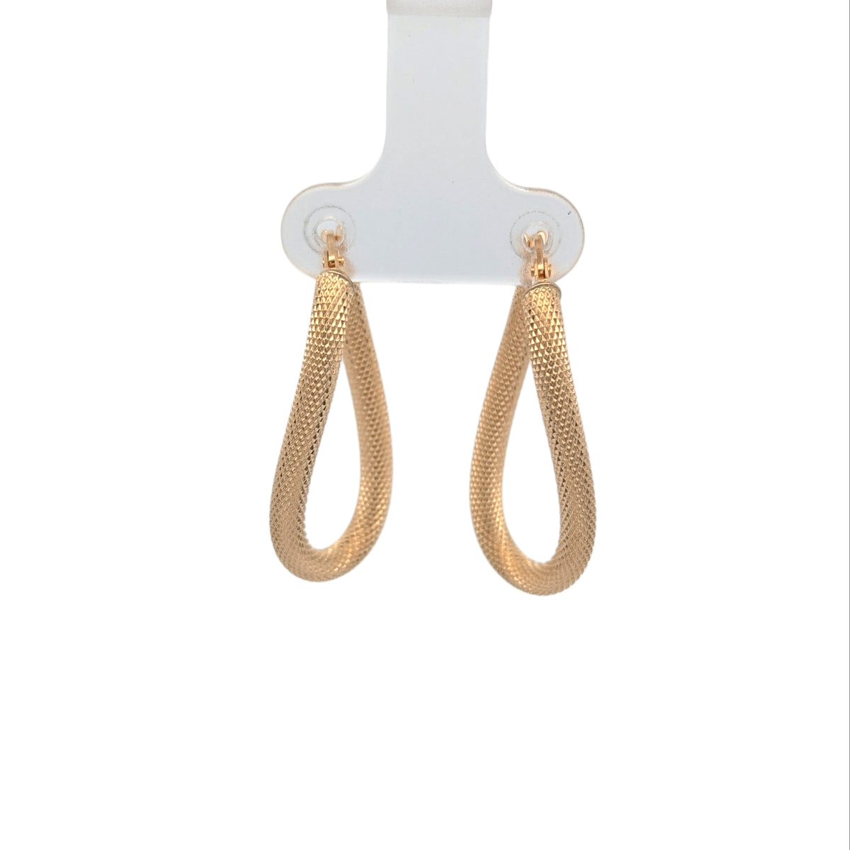 Vintage Textured Twist Hoops