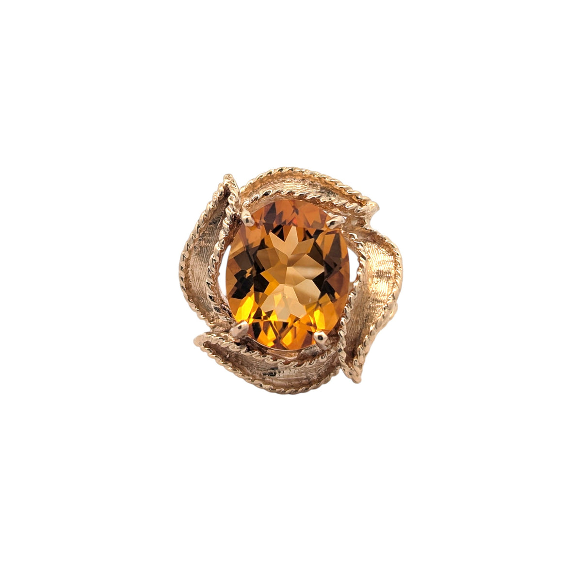 Vintage Citrine Cocktail Ring