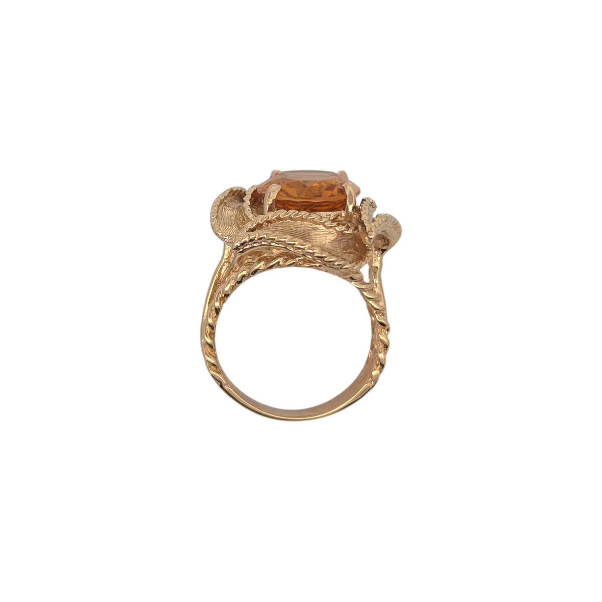 Vintage Citrine Cocktail Ring