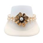 Vintage Clover Pearl Bracelet
