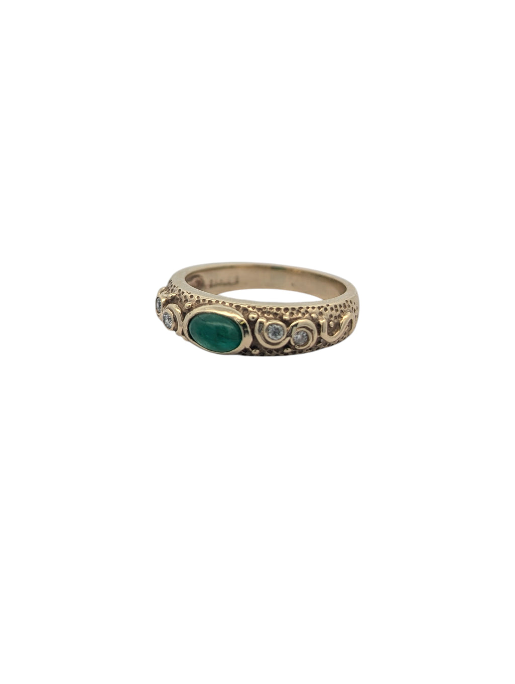 Vintage Emerald and Diamond Ring