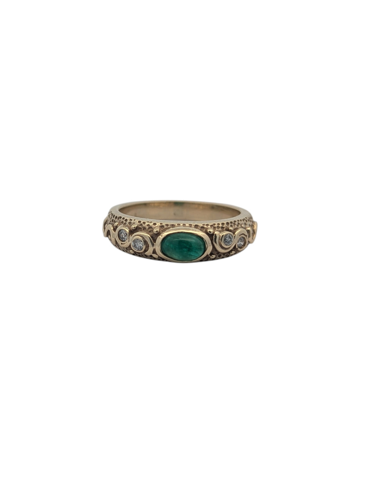 Vintage Emerald and Diamond Ring