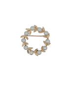 Vintage 14K Yellow Gold and Pearl Pin