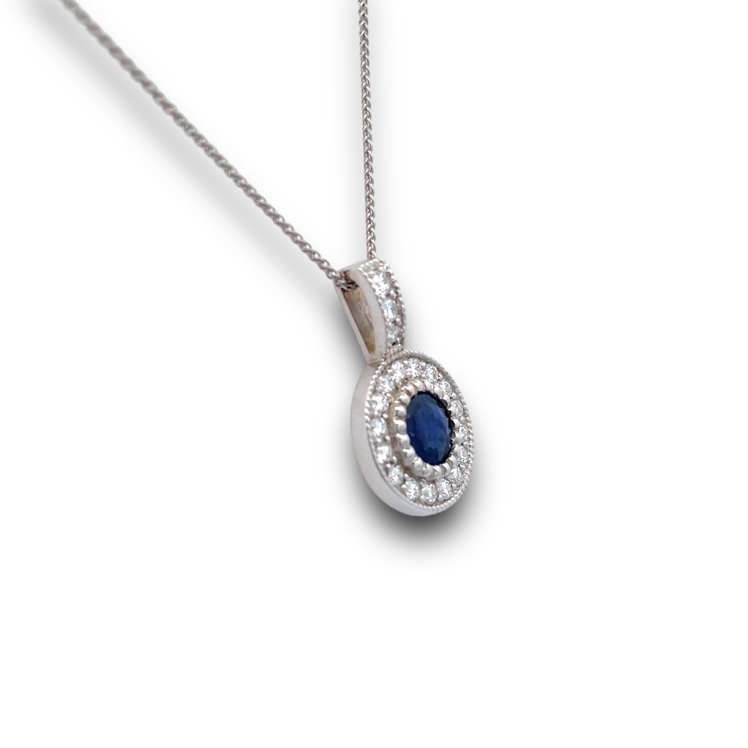 Belladonna Sapphire & Diamond Necklace