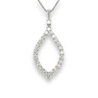 Chiara Diamond Necklace in White Gold