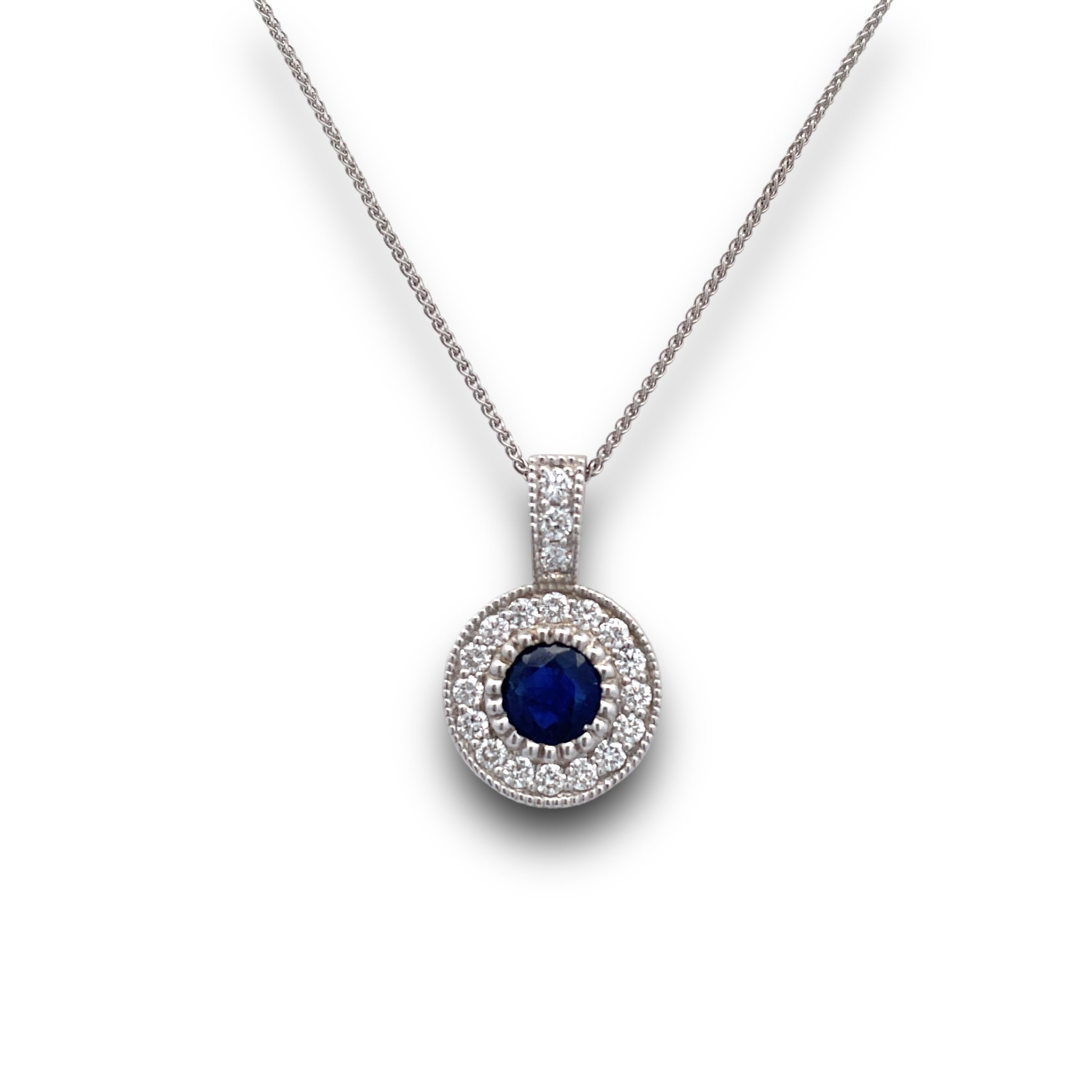 Belladonna Sapphire & Diamond Necklace