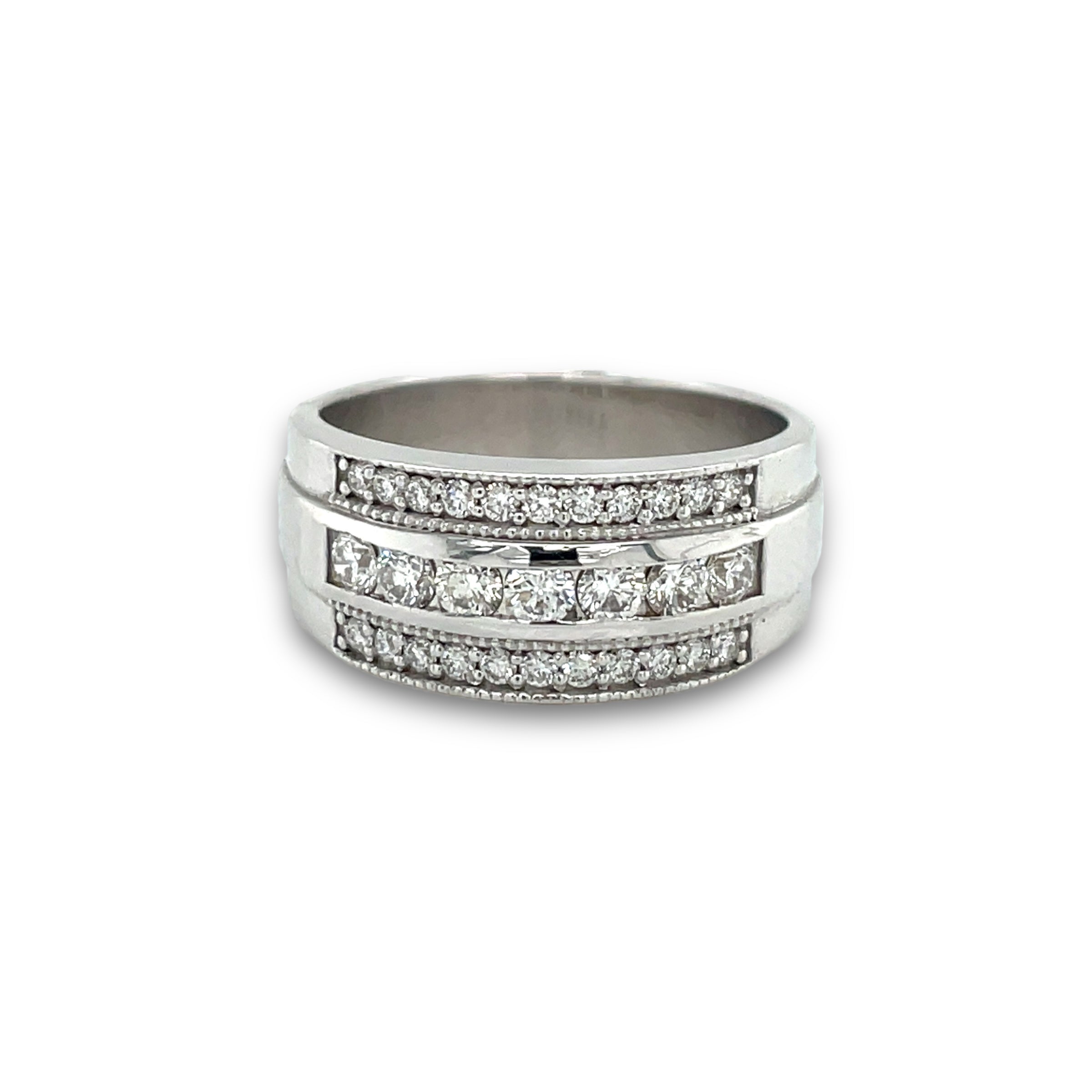 Massima Diamond Anniversary Ring in White Gold