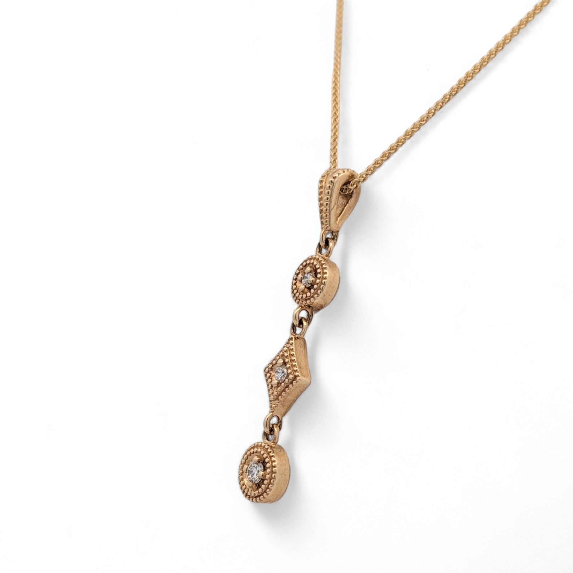 Vivianna Diamond Necklace in 14k Yellow Gold