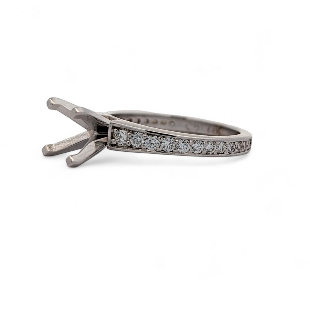Graduating Bead Set Diamond Engagement Ring [Made to Order]