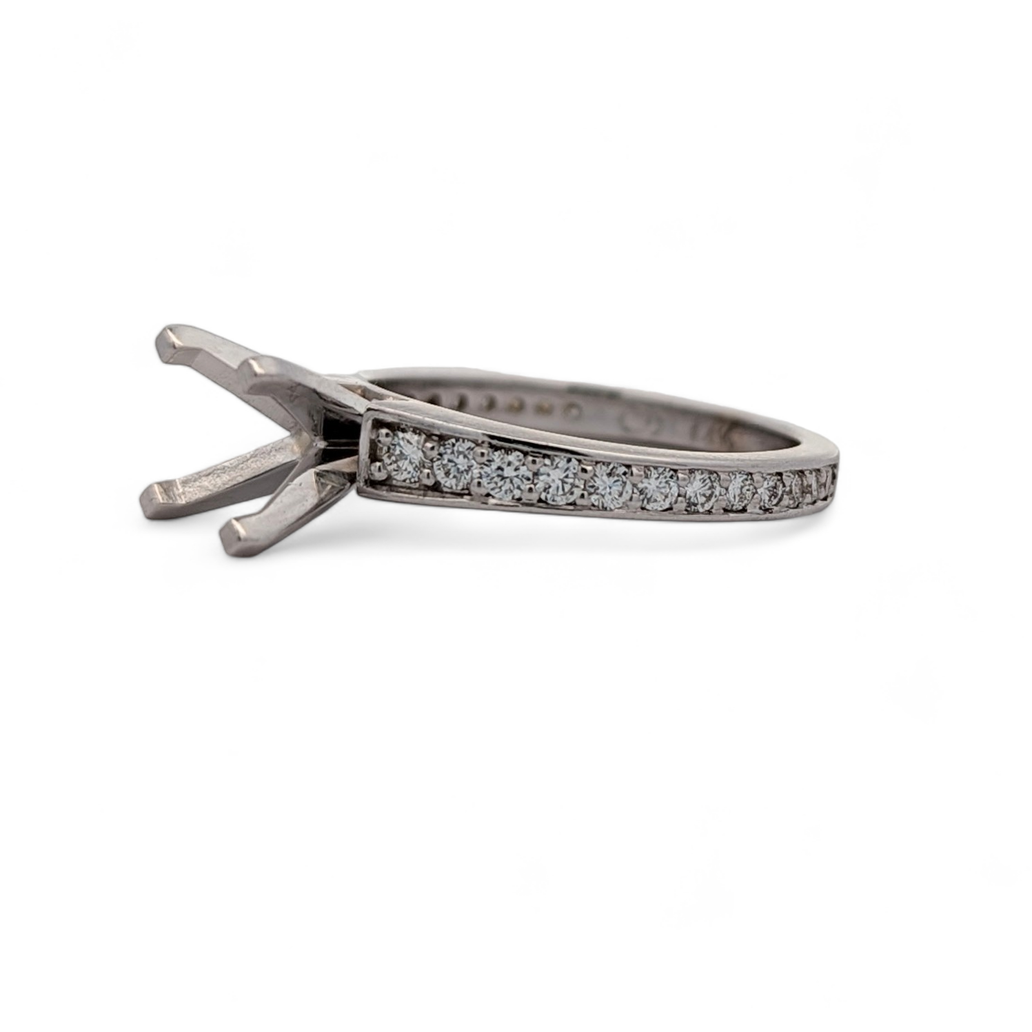 Graduating Bead Set Diamond Engagement Ring [Made to Order]