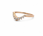 Graduated Diamond Contour Band