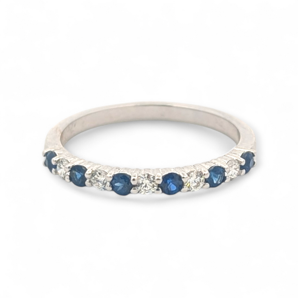 Natalia Stackable Diamond and Gemstone Band