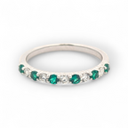 Natalia Stackable Diamond and Gemstone Band