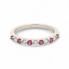 Natalia Stackable Diamond and Gemstone Band