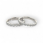 White Gold Bezel Set Diamond Band