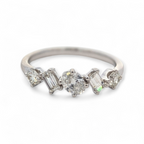 Multi-Shape Diamond Ring in 14k White Gold