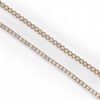 14K Yellow Gold Natural Diamond Tennis Bracelet