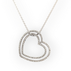 Vintage Double Heart Pendant