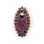 Vintage Garnet Cocktail Ring