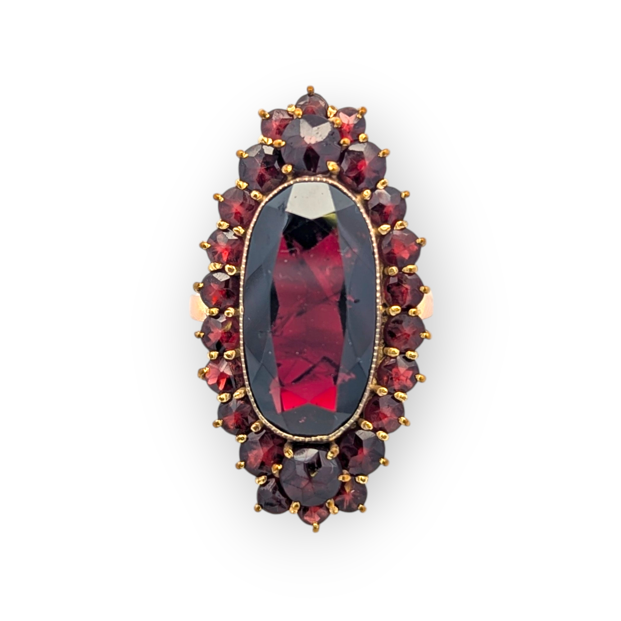 Vintage Garnet Cocktail Ring