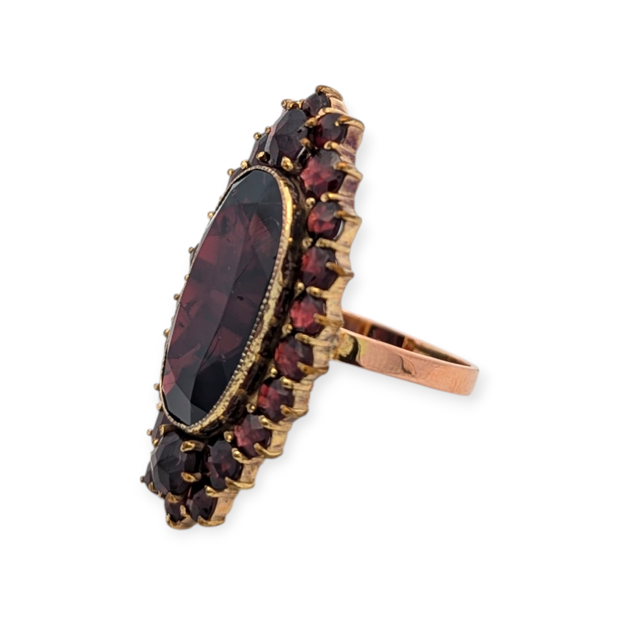 Vintage Garnet Cocktail Ring