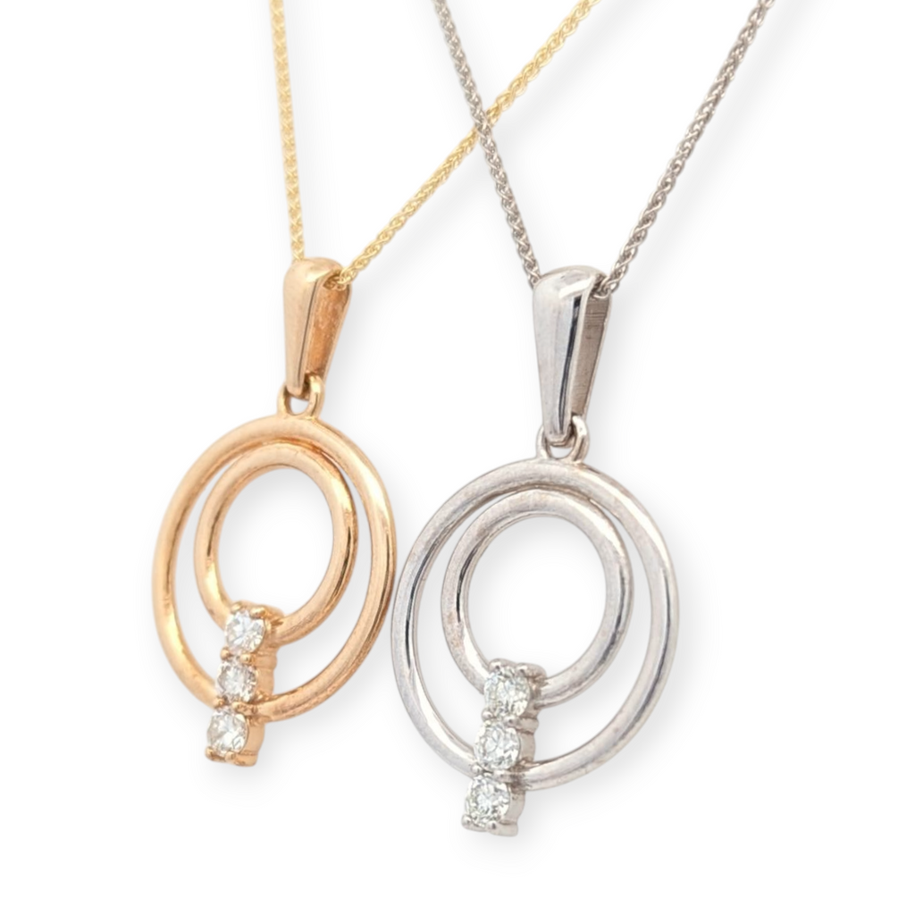 Celina Diamond Necklace in 14k Gold