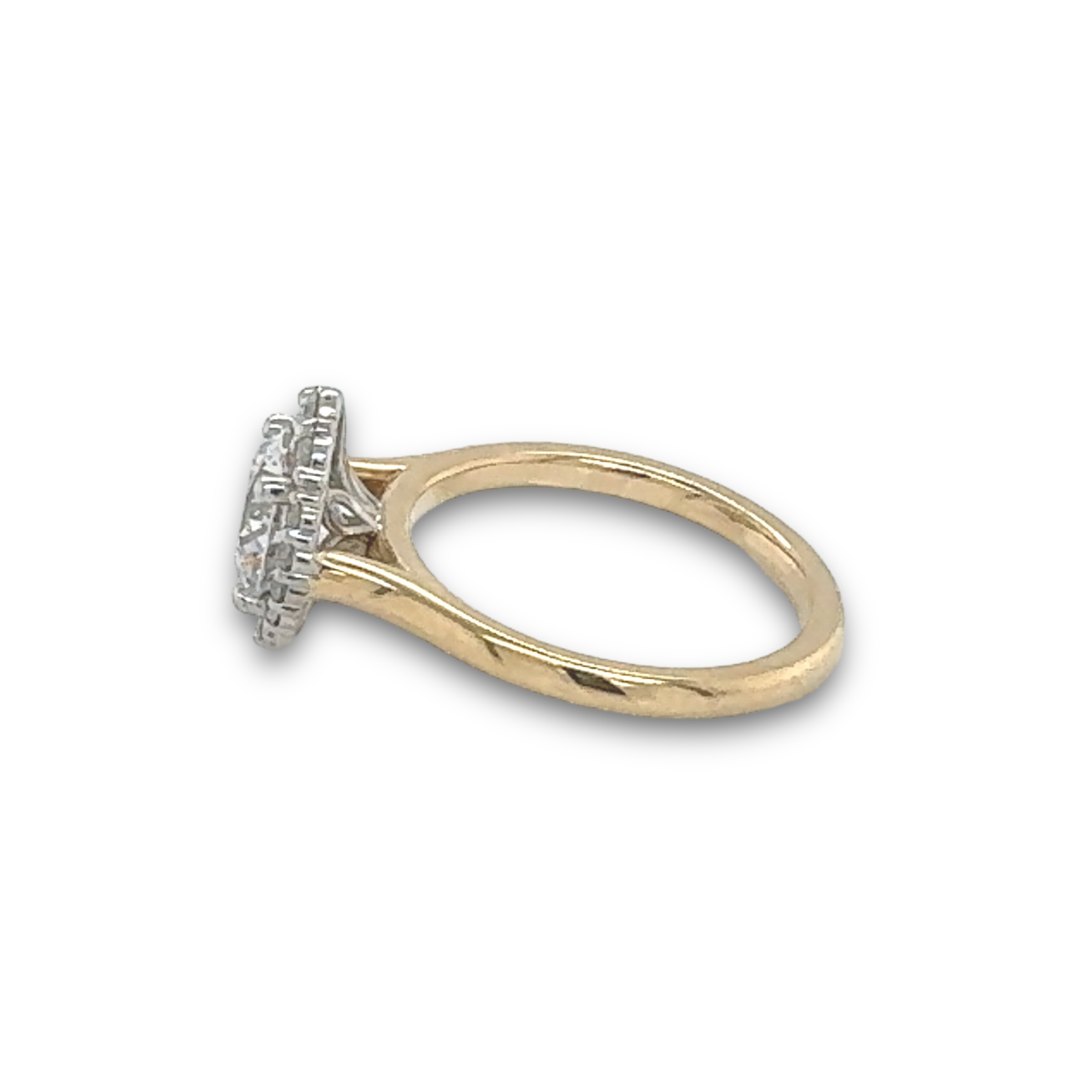 Torelli Engagement Natural Diamond oval shaped halo Engagement Ring Semi-Mount
