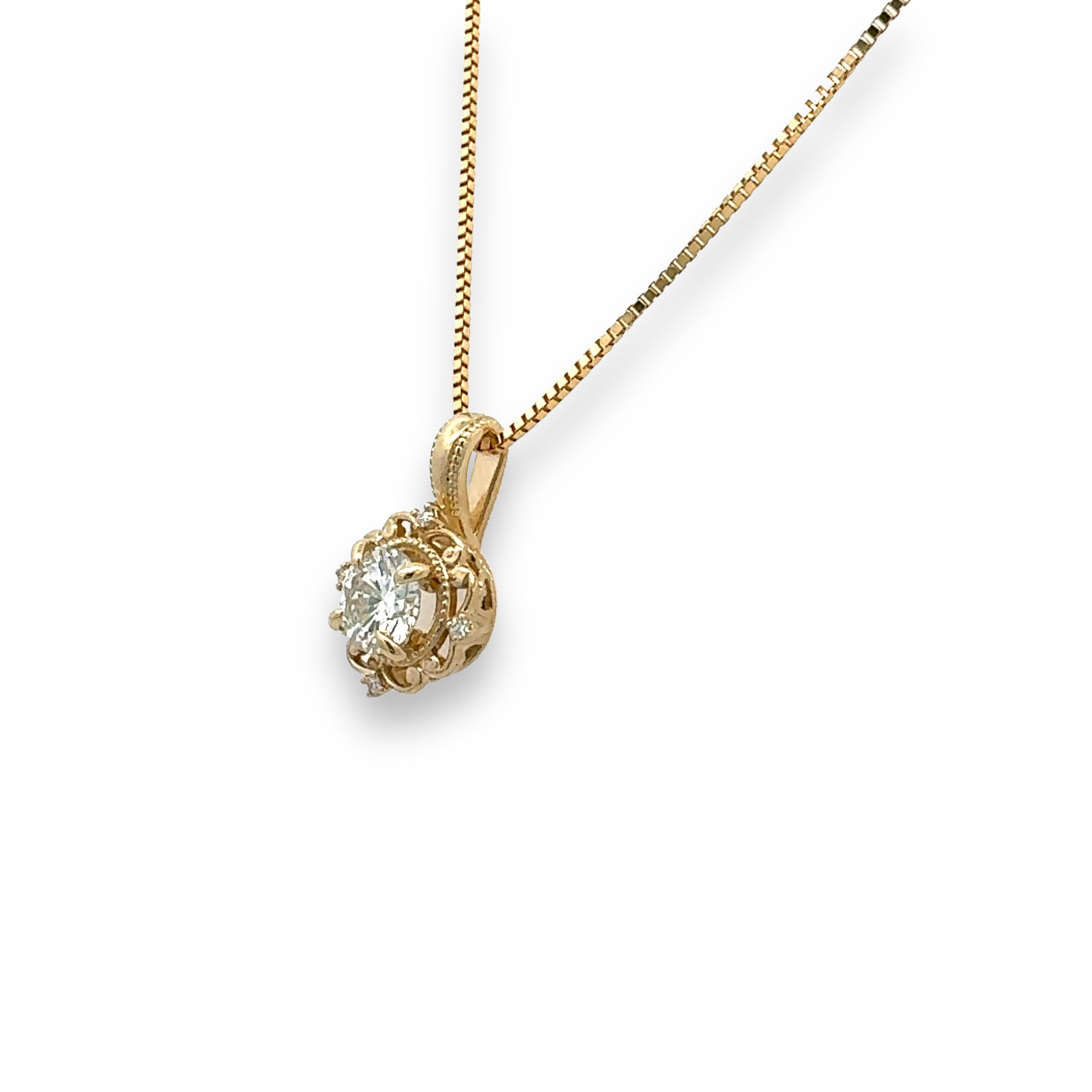 Vintage-Inspired Diamond Pendant