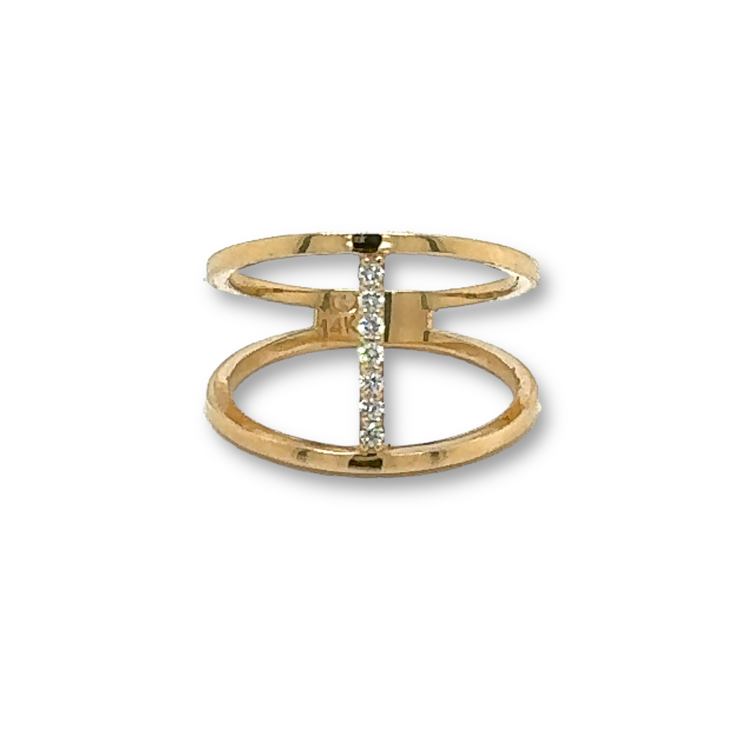 Pettra Diamond Ring in 14k Yellow Gold