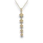 Stella Diamond Necklace in 14k Yellow Gold