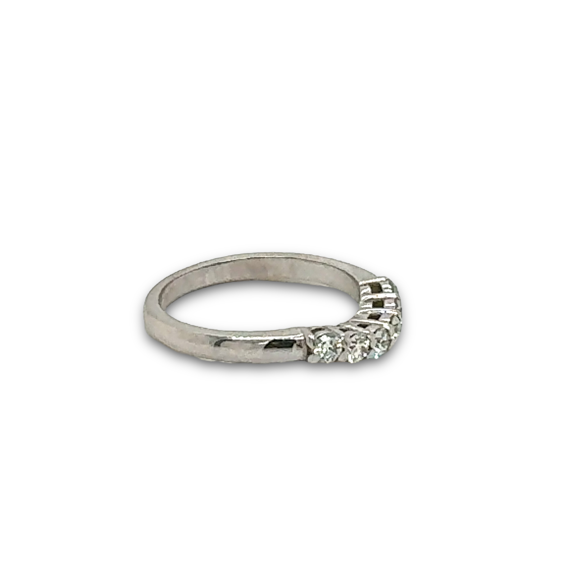 0.26 Carat Diamond Wedding Ring in 14k White Gold