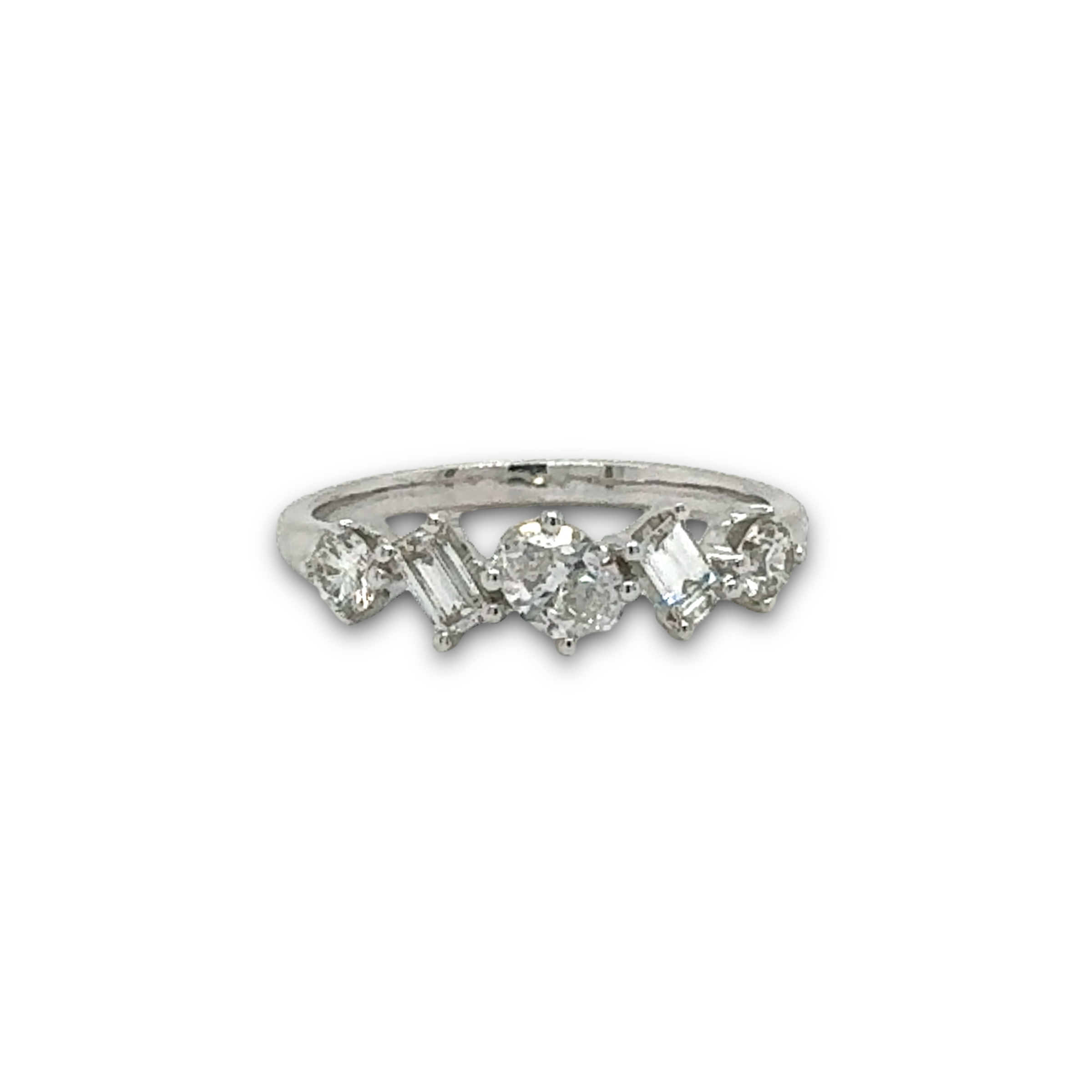 Multi-Shape Diamond Ring in 14k White Gold