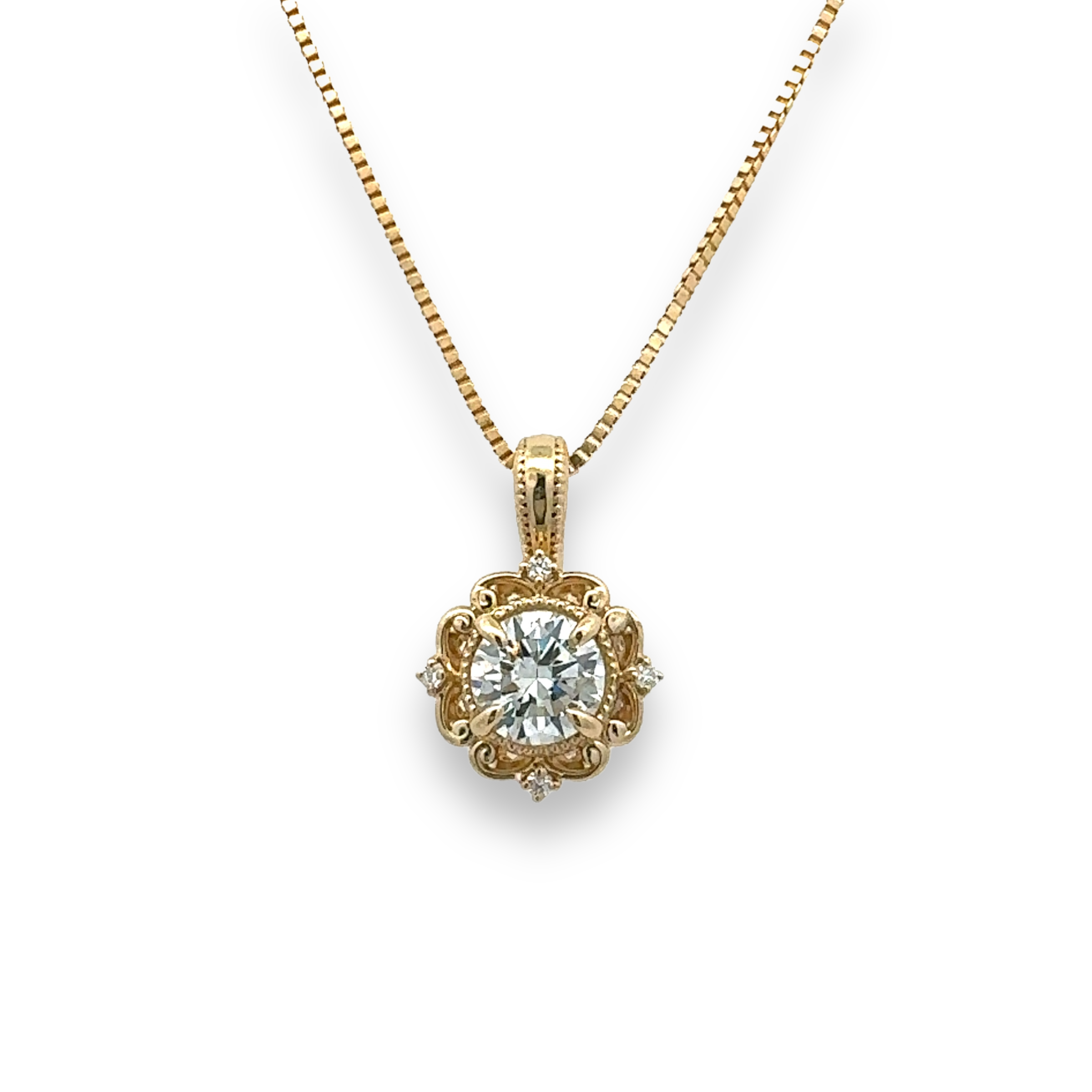 Vintage-Inspired Diamond Pendant
