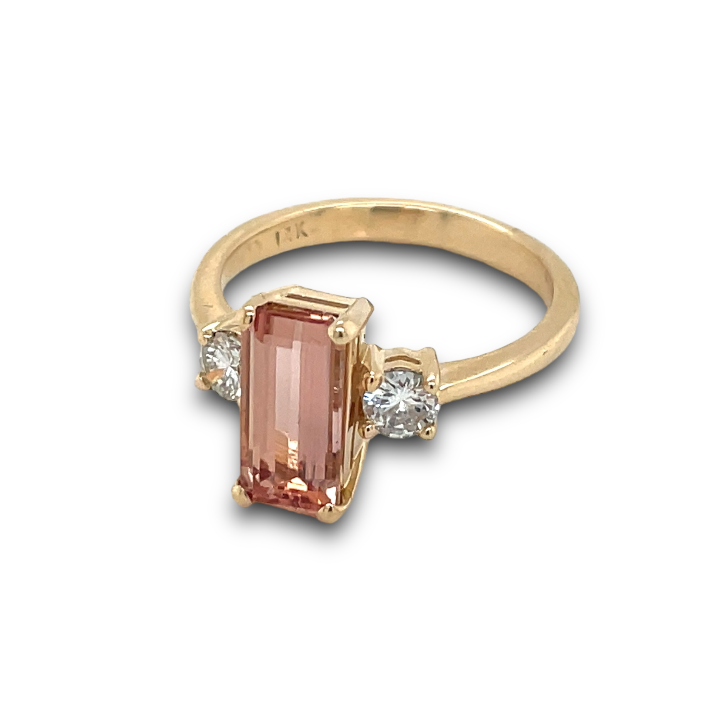 Sofia Ring ft. Imperial Peach Topaz & Diamonds