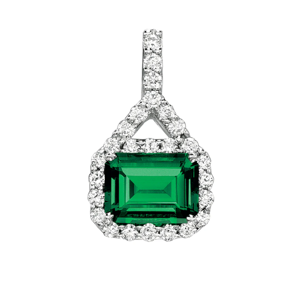 Lab Grown Emerald Necklace